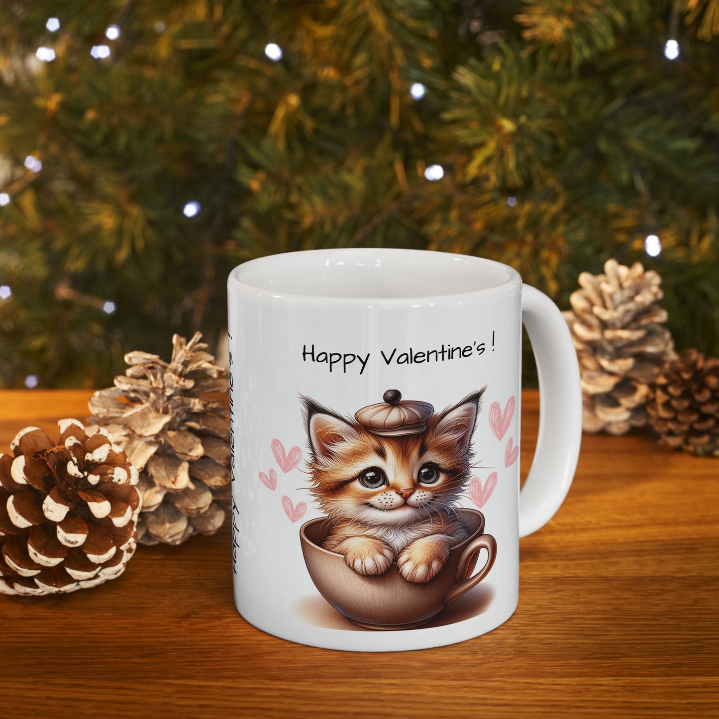 Cat in a Cup Valentine