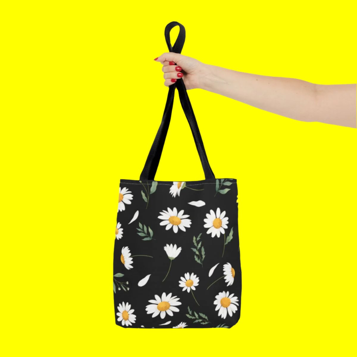 Trendy Tote Bag - Flowery Pattern