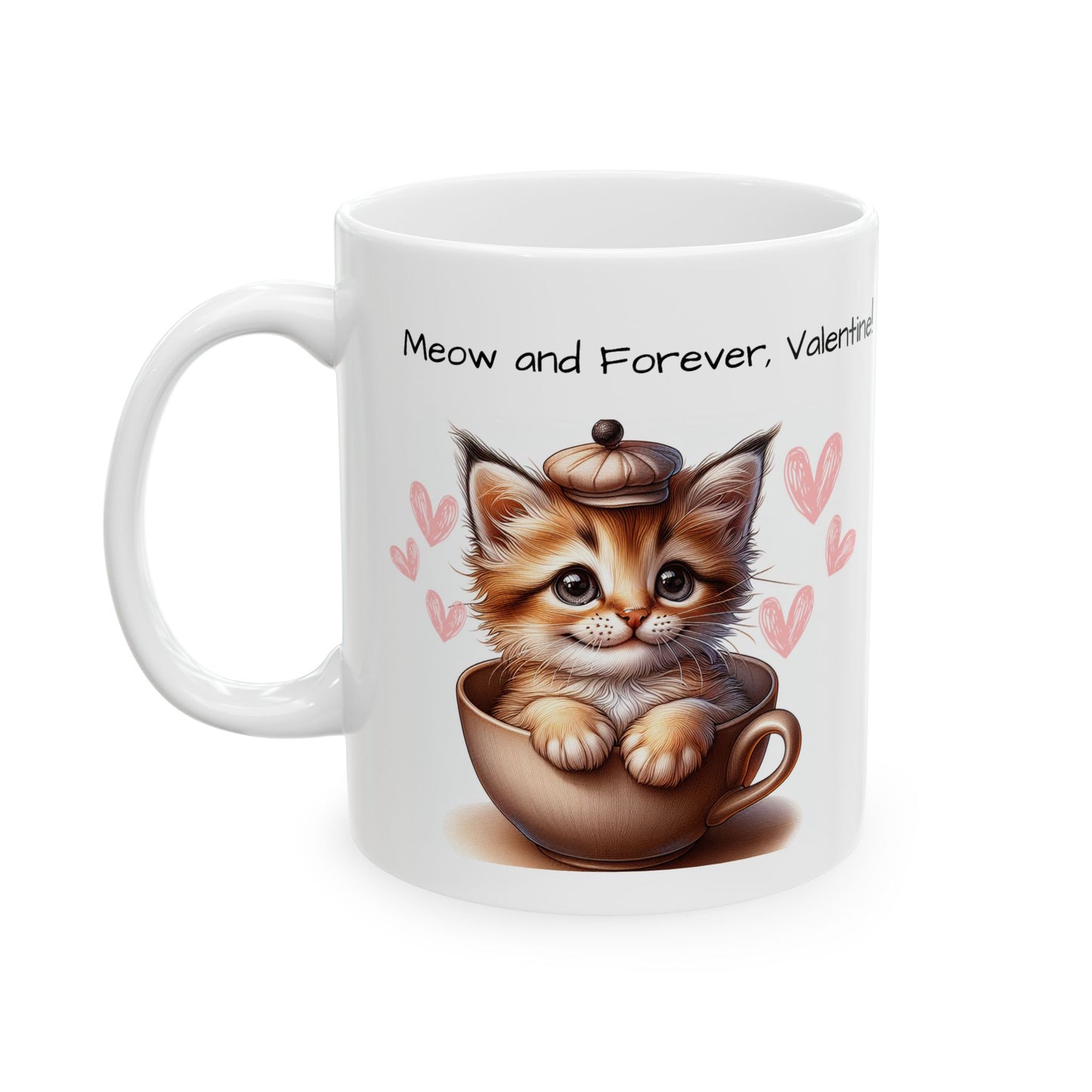 Cat in a Cup Valentine