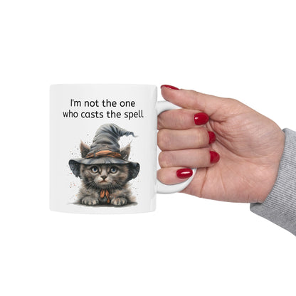 Hat Cat Mug Witchy Vibe for Cat Lovers