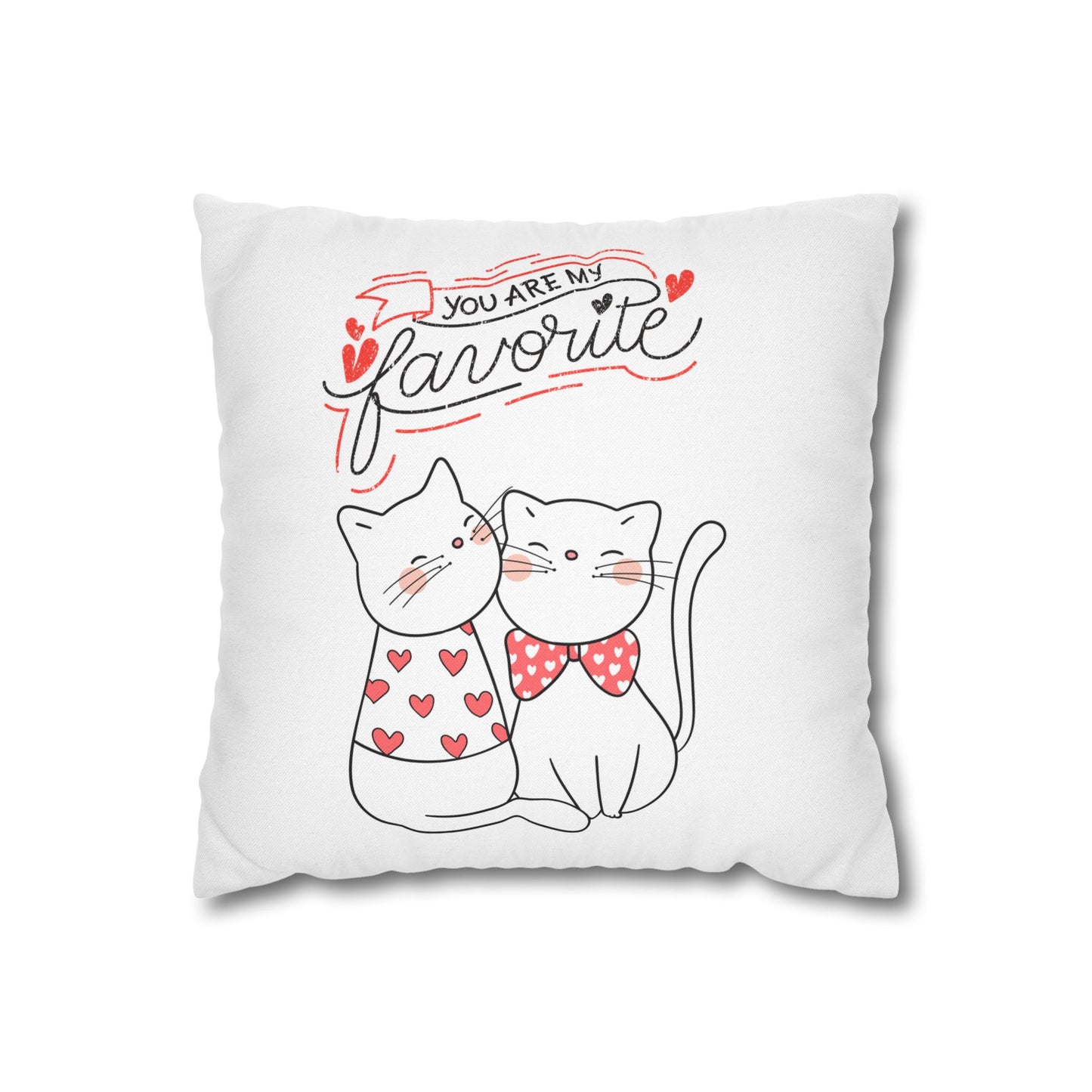 Happy Valentine's Square Pillowcase