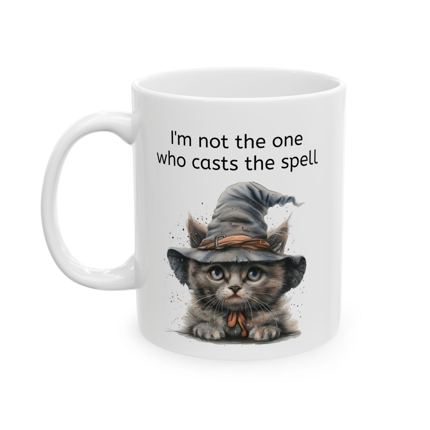 Hat Cat Mug Witchy Vibe for Cat Lovers