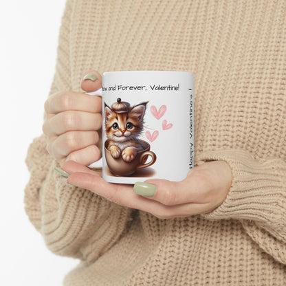 Cat in a Cup Valentine