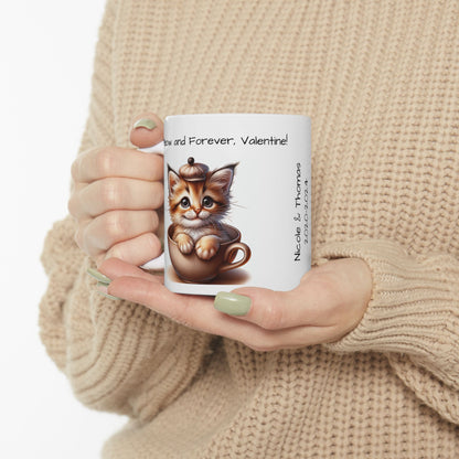 Custom Cat in a Cup Valentine