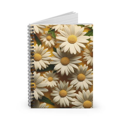 Flowery Spiral Notebook - Ruled Line