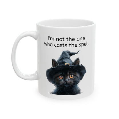 Black Cat Mug Witchy Vibe for Cat Lovers