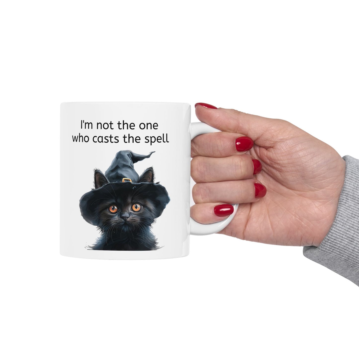 Black Cat Mug Witchy Vibe for Cat Lovers