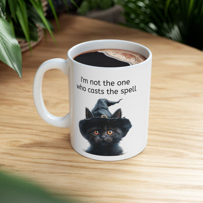 Black Cat Mug Witchy Vibe for Cat Lovers