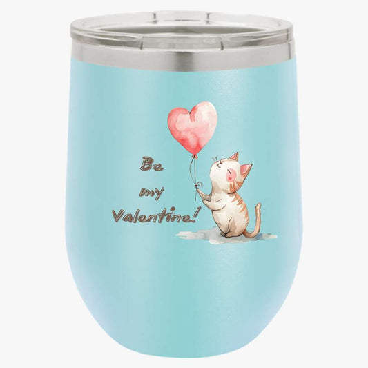 Personalized Valentine Wine Tumbler, Valentine Gift, Wine Lover Gift, Couple Gift, Stainless Steel Wine Tumbler ,Bachelorette Gifts