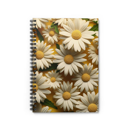 Flowery Spiral Notebook - Ruled Line