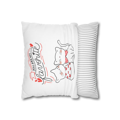 Happy Valentine's Square Pillowcase