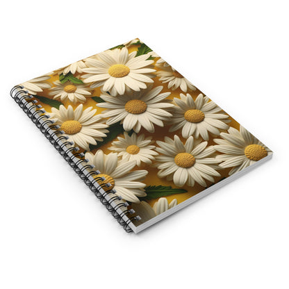 Flowery Spiral Notebook - Ruled Line