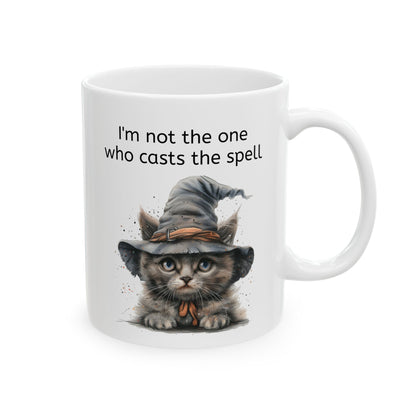 Hat Cat Mug Witchy Vibe for Cat Lovers