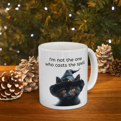 Black Cat Mug Witchy Vibe for Cat Lovers