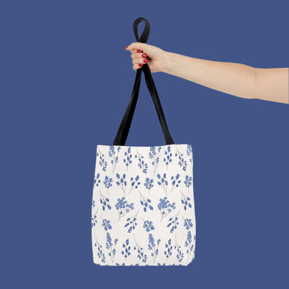 Trendy Tote Bag - Flowery Pattern